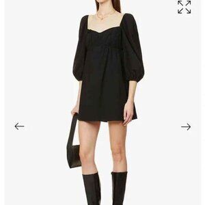 Reformation Farley Dress in Black